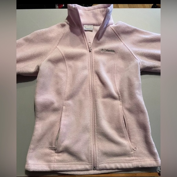 Columbia XS Pink Zipper Fleece - Breast Cancer Awareness - Picture 1 of 4